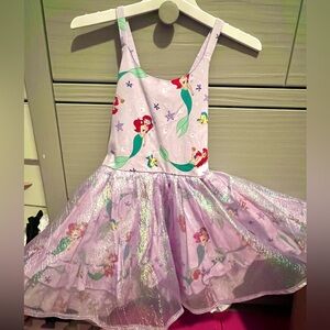 Ariel Princess Kids Dress - Holographic Purple